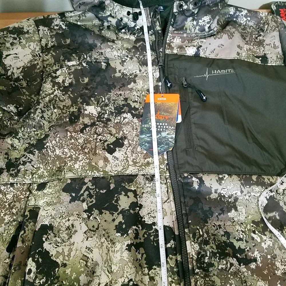 HABIT Slumber Valley Sherpa Hooded Jacket Camo Men’s Size L/XL NEW